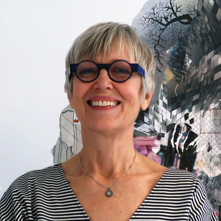 A portrait of Shirley Wiebe, 2021 hcma artist in residence.