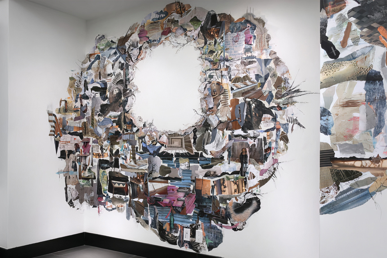 Shirley Wiebe's complete mural in the reception area of the hcma Vancouver office.