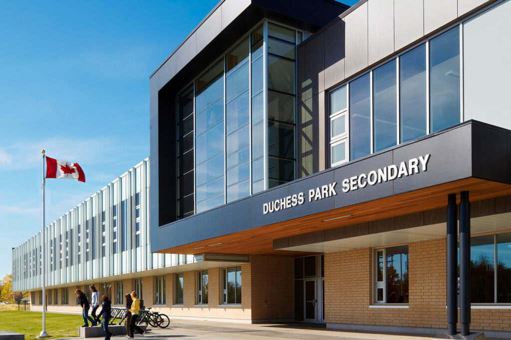 Front of Duchess Park Secondary School