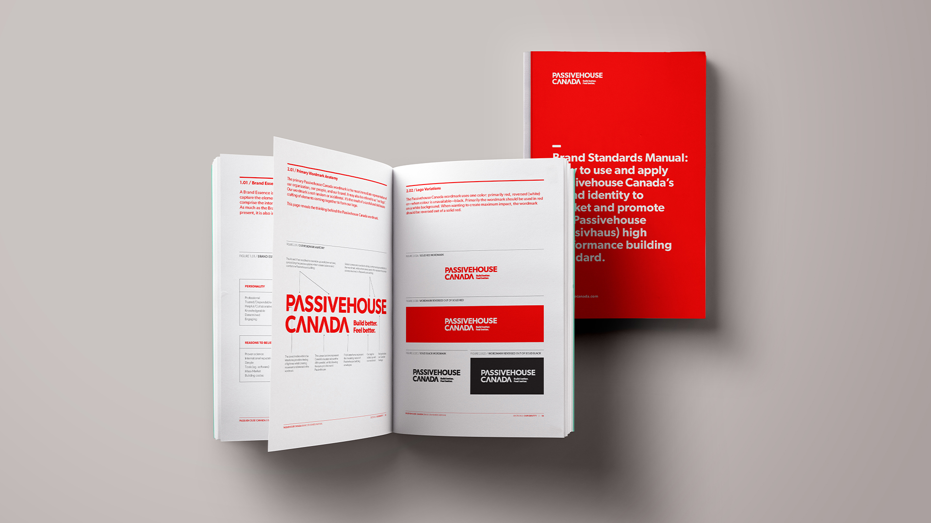 Brand standards manual outlining the brand guidelines