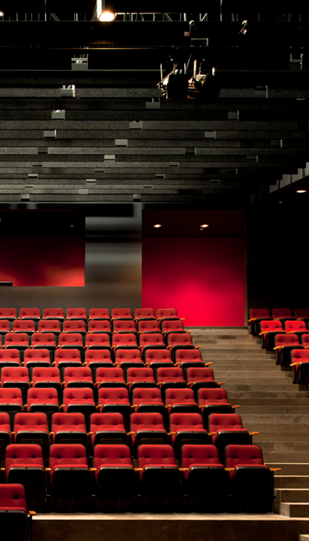 Theatre with red seats