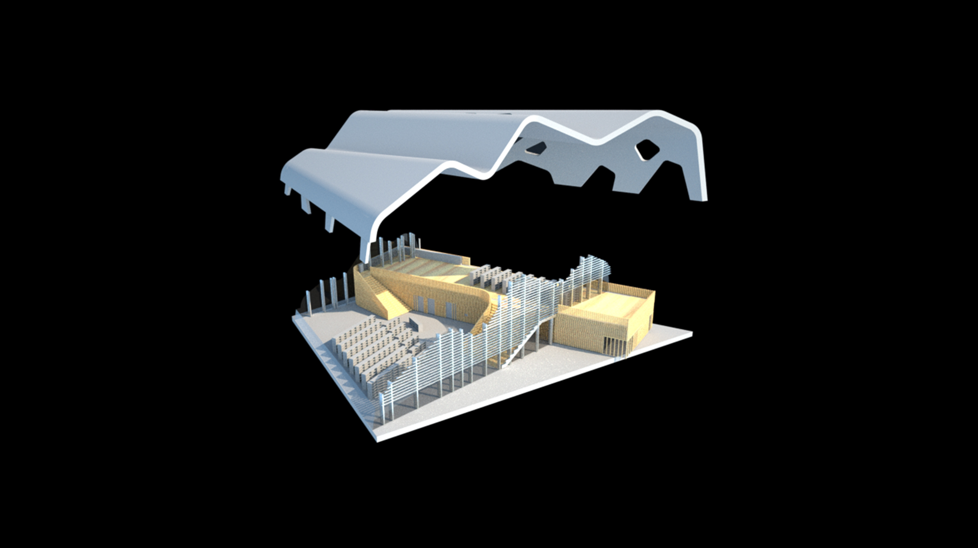 3D model of Jasper public Library
