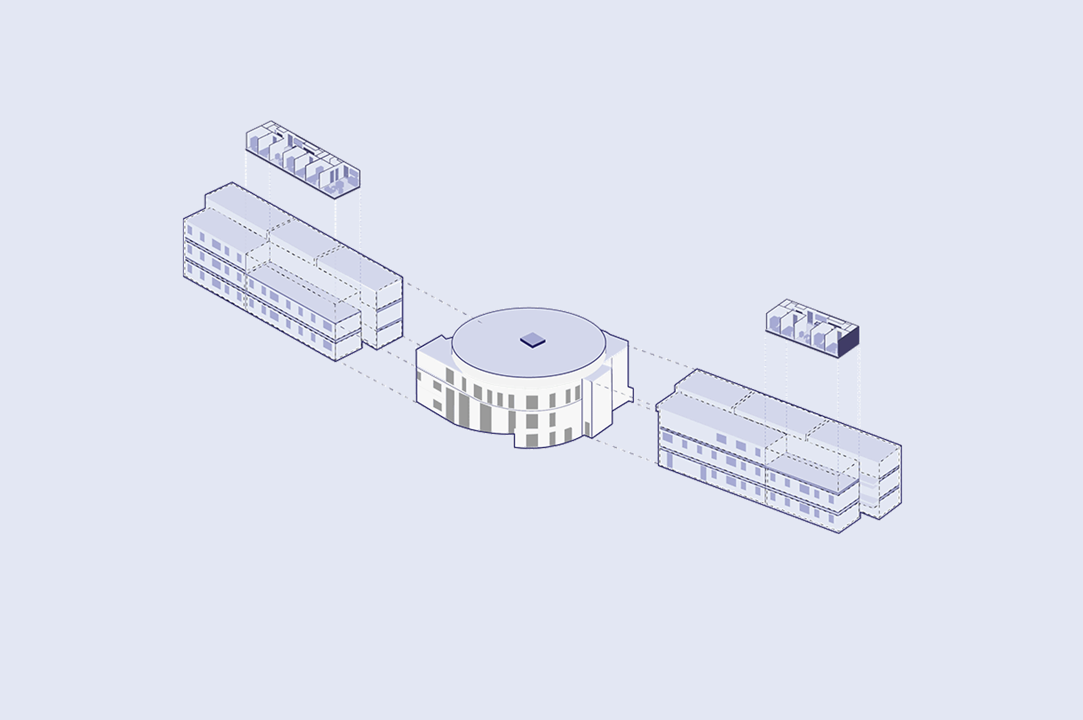 A GIF of a drawing of the structure of the building.